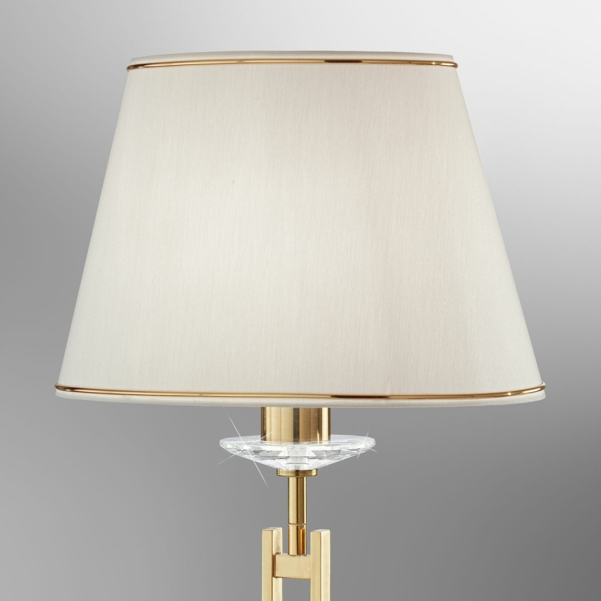 Kolarz 330.71.8C - Kristalna stolna lampa IMPERIAL 1xE27/60W/230V zlatna/bež