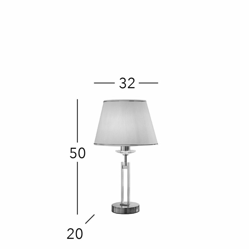 Kolarz 330.71.8C - Kristalna stolna lampa IMPERIAL 1xE27/60W/230V zlatna/bež