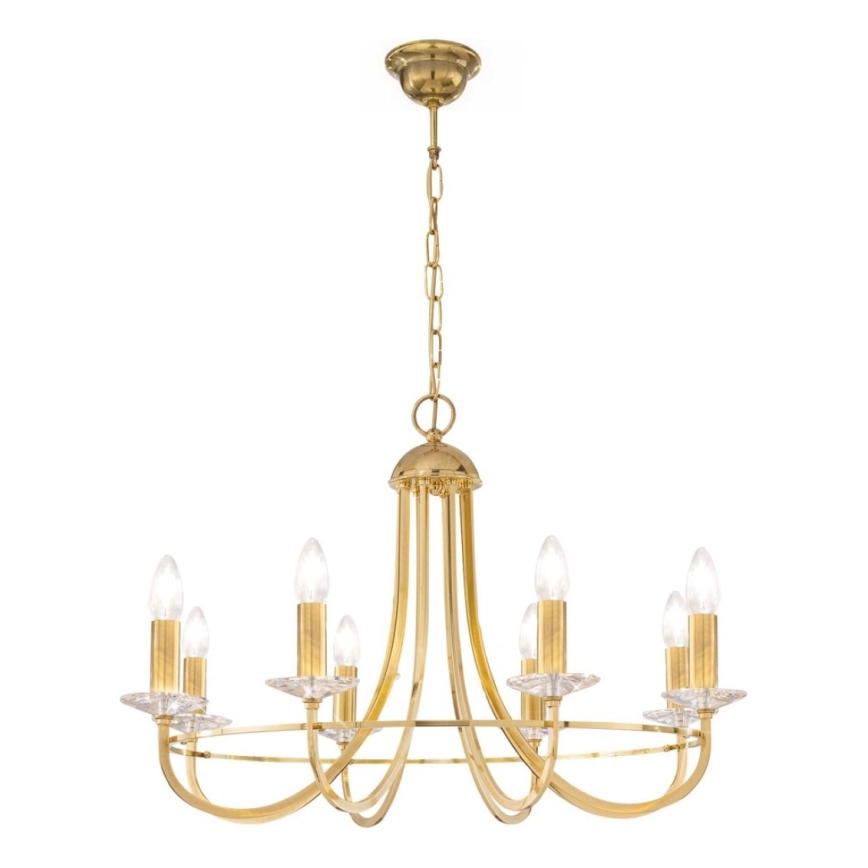 Kolarz 330.88.8C - Kristalni luster na lancu IMPERIAL 8xE14/60W/230V zlatna