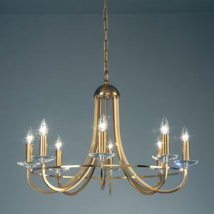 Kolarz 330.88.8C - Kristalni luster na lancu IMPERIAL 8xE14/60W/230V zlatna