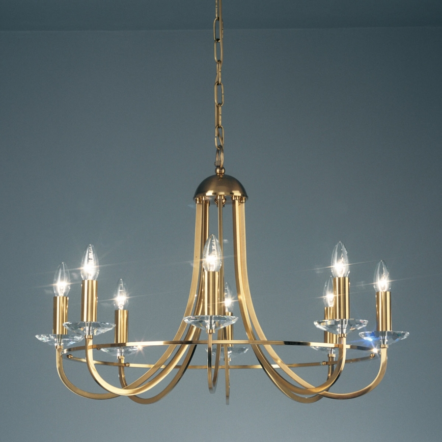 Kolarz 330.88.8C - Kristalni luster na lancu IMPERIAL 8xE14/60W/230V zlatna