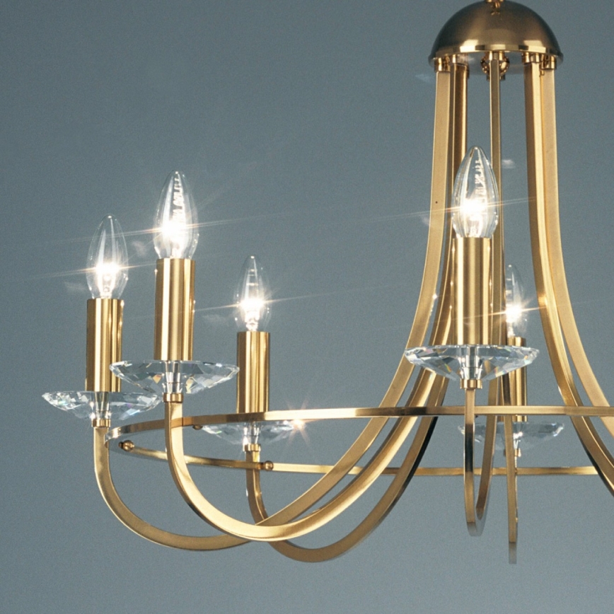 Kolarz 330.88.8C - Kristalni luster na lancu IMPERIAL 8xE14/60W/230V zlatna