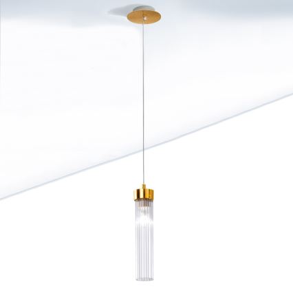 Kolarz 6009.30130 - Luster na sajli RAGGIO 1xE14/25W/230V 24K zlato