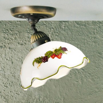 Kolarz 731.10.113 - Plafonska svjetiljka NONNA 1xE27/75W/230V, promjer 20 cm, vino/jagoda