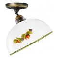 Kolarz 731.10.136 - Stropna svjetiljka NONNA 1xE27/75W/230V promjer 30 cm vino/jagode