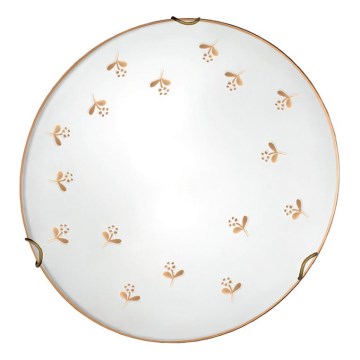 Kolarz 731.11.4.160 - Zidna svjetiljka NONNA 1xE27/60W/230V, promjer 30 cm, s motivom cvijeća, ružičasto zlato