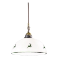 Kolarz 731.30.101 - Luster na užetu NONNA 1xE27/75W/230V promjer 30 cm jelenje zelena