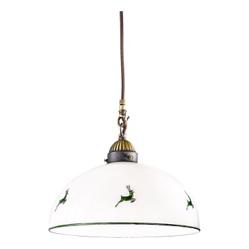 Kolarz 731.30.101 - Luster na užetu NONNA 1xE27/75W/230V promjer 30 cm jelenje zelena
