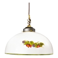 Kolarz 731.30.121 - Luster na užetu NONNA 1xE27/75W/230V promjer 20 cm vino/jagode