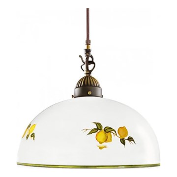 Kolarz 731.30.126 - Luster na sajli NONNA 1xE27/75W/230V pr. 20 cm limuni