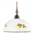 Kolarz 731.30.126 - Luster na užetu NONNA 1xE27/75W/230V promjer 20 cm limuni