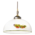 Kolarz 731.30.136 - Luster na užetu NONNA 1xE27/75W/230V promjer 30 cm vino/jagode