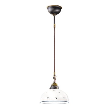 Kolarz 731.30.24 - Luster na užetu NONNA 1xE27/75W/230V promjer 30 cm plava