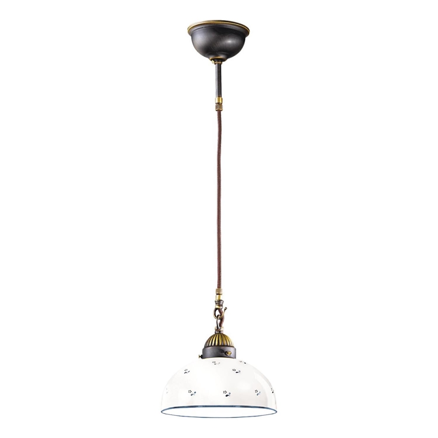 Kolarz 731.30.24 - Luster na užetu NONNA 1xE27/75W/230V promjer 30 cm plava