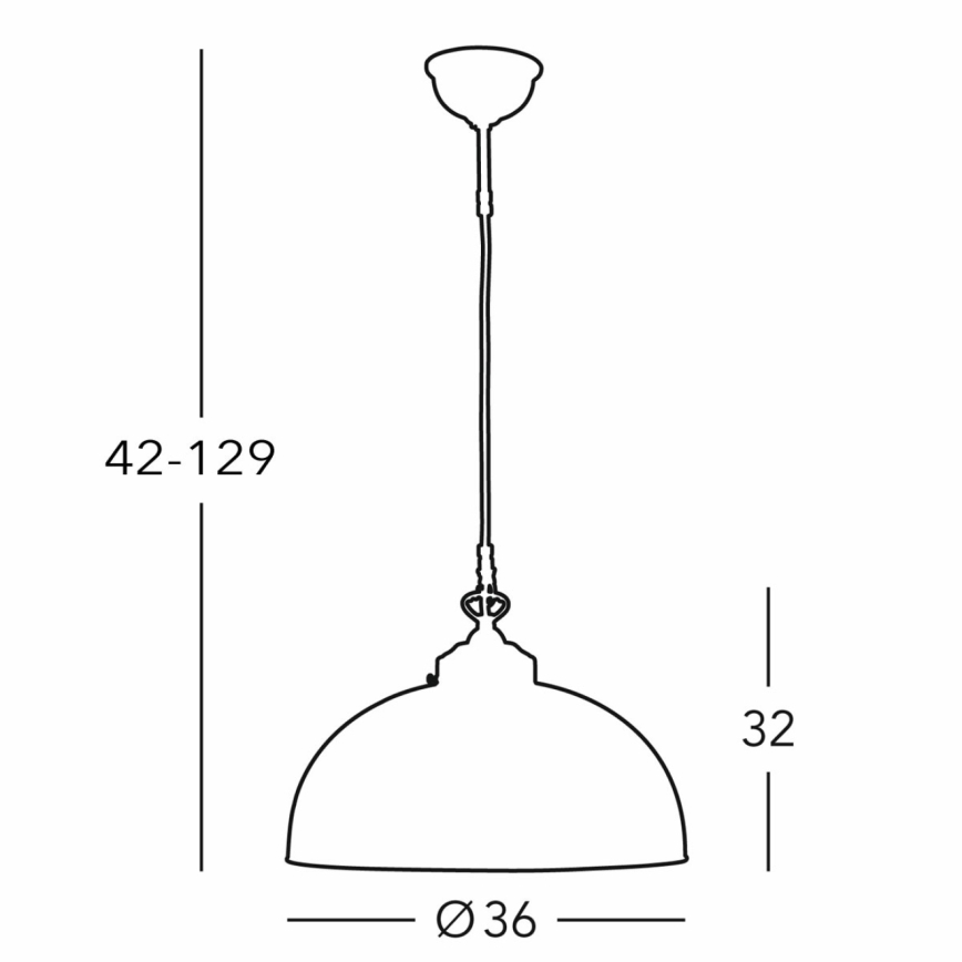 Kolarz 731.32.102 - Luster na sajli NONNA 1xE27/75W/230V pr. 36 cm jeleni zelena