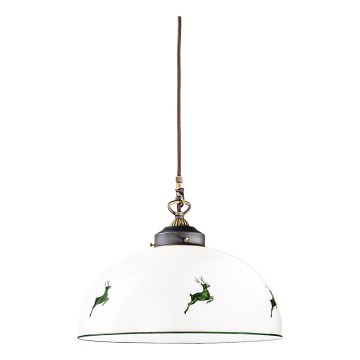 Kolarz 731.32.102 - Luster na užetu NONNA 1xE27/75W/230V promjer 36 cm jelenje zelena