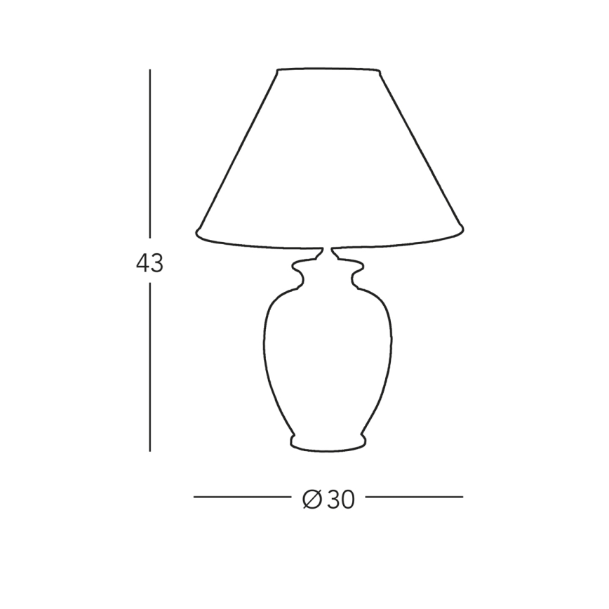 kolarz 731.70W.160 - Stolna lampa NONNA, 1xE27/100W/230V, cvjetni uzorak, bijela/zlatna
