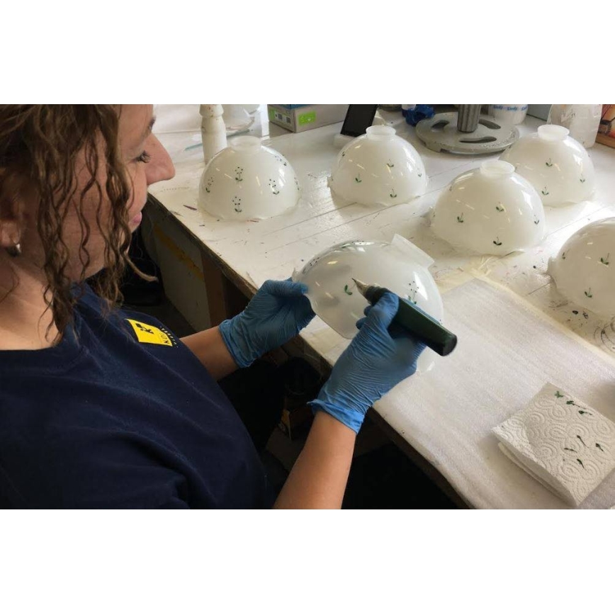 Kolarz 731.73.21 - Stolna lampa NONNA 1xE27/75W/230V zelena