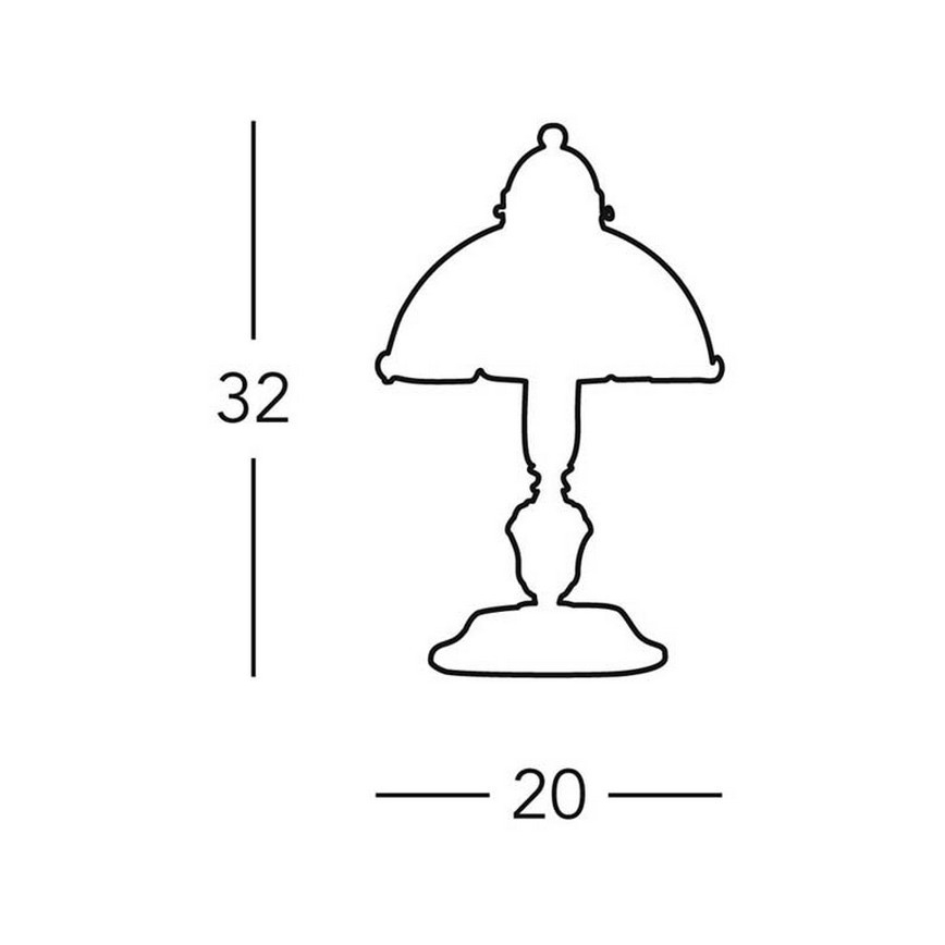 Kolarz 731.73.53 - Stolna lampa NONNA 1xE14/60W/230V