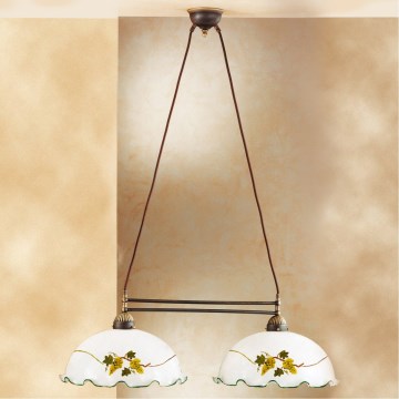 Kolarz 731.82.111 - Luster na sajli NONNA 2xE27/75W/230V vino