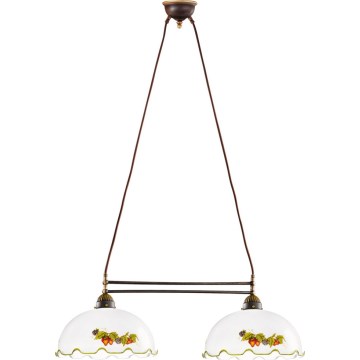 Kolarz 731.82.114 - Ovjesni luster NONNA na sajli 2xE27/75W/230V vino/jagode