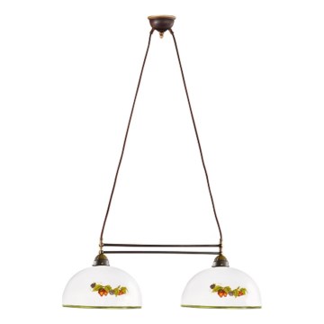 Kolarz 731.82.136 - Luster na sajli NONNA 2xE27/75W/230V grožđe/jagode