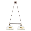 Kolarz 731.82.136 - Luster na užetu NONNA 2xE27/75W/230V vino/jagode