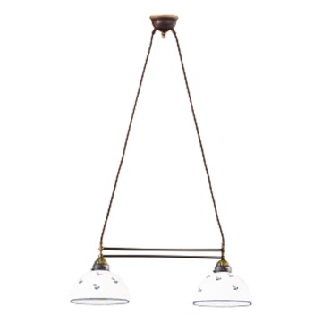 Kolarz 731.82.24 - Luster na užetu NONNA 2xE27/75W/230V plava