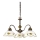 Kolarz 731.83.110 - Luster na lancu NONNA 3xE27/75W/230V boja vina