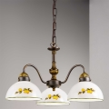 Kolarz 731.83.126 - Luster na lancu NONNA 3xE27/75W/230V limun