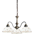 Kolarz 731.83.160 - Luster na lancu NONNA 3xE27/75W/230V s cvjetnim motivom, ružičasto zlato