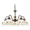 Kolarz 731.85.122 - Luster na lancu NONNA 5xE27/75W/230V vino