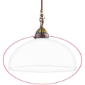 Kolarz 731.G54 - Zamjensko staklo za luster, podnu lampu i reflektorsku svjetiljku NONNA E27 pr. 30 cm bijela
