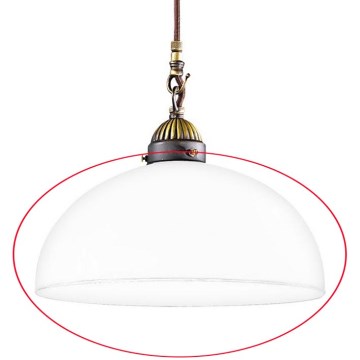 Kolarz 731.G54 - Zamjensko staklo za luster, podnu lampu i reflektorsku svjetiljku NONNA E27 pr. 30 cm bijela