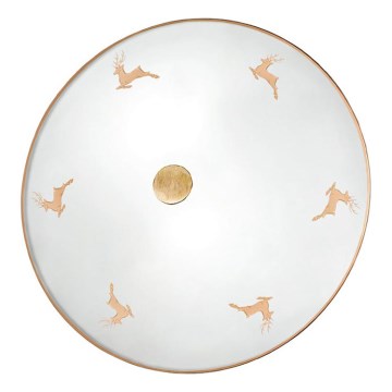 Kolarz 731.U12.4.150 - Zidna svjetiljka NONNA 2xE14/60W/230V Ø 32 cm, s jelenjim motivom, ružičasto zlato