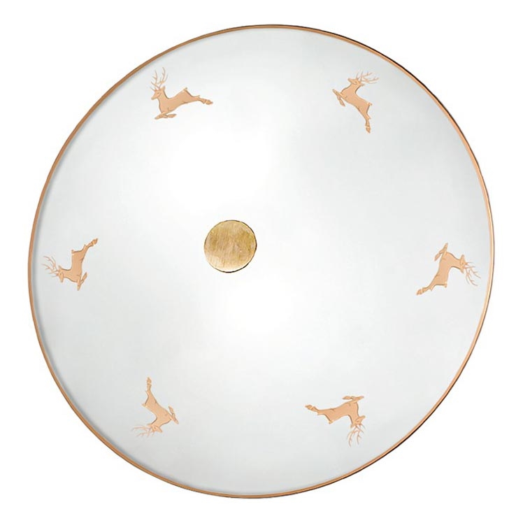 Kolarz 731.U12.4.150 - Zidna svjetiljka NONNA 2xE14/60W/230V Ø 32 cm, s jelenjim motivom, ružičasto zlato