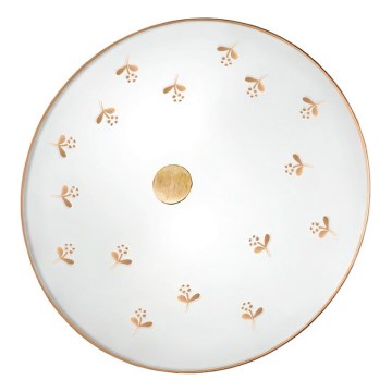 Kolarz 731.U12.4.160 - Zidna svjetiljka NONNA 2xE14/60W/230V Ø 32 cm s cvjetnim motivom, ružičasto zlato