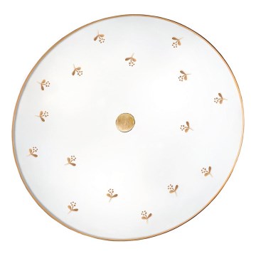 Kolarz 731.U13.4.160 - Zidna svjetiljka NONNA 3xE27/60W/230V Ø 42 cm, cvjetni uzorak, ružičasto zlato