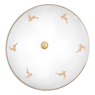 Kolarz 731.U14.4.150 - Zidna svjetiljka NONNA 4xE27/60W/230V Ø 54 cm jelen/ružičasto zlato