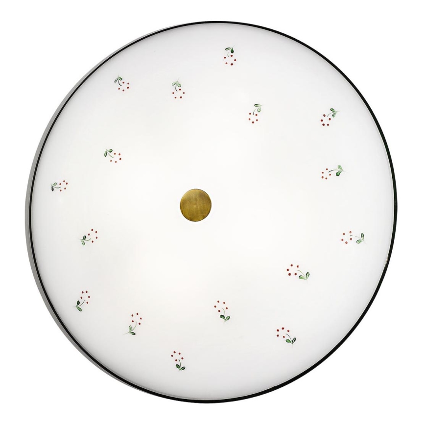 Kolarz 731.U14.4.70- Stropna svjetiljka NONNA 4xE27/60W/230V pr. 54 cm zelena/mesing
