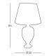 Kolarz 780.71 - Stolna lampa DAUPHIN 1xE27/100W/230V
