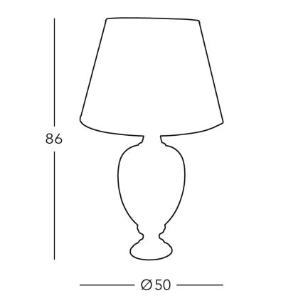 Kolarz 780.71 - Stolna lampa DAUPHIN 1xE27/100W/230V