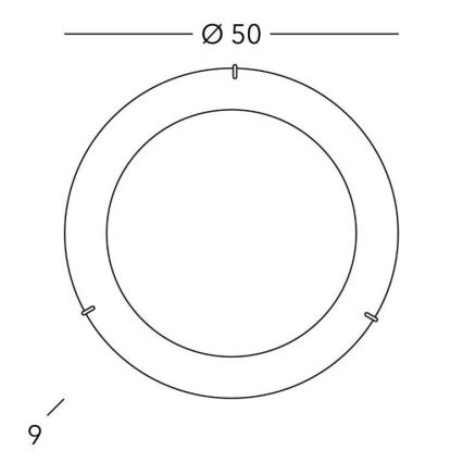 Kolarz A1306.13.3 - Stropna svjetiljka MOON 3xE27/60W/230V