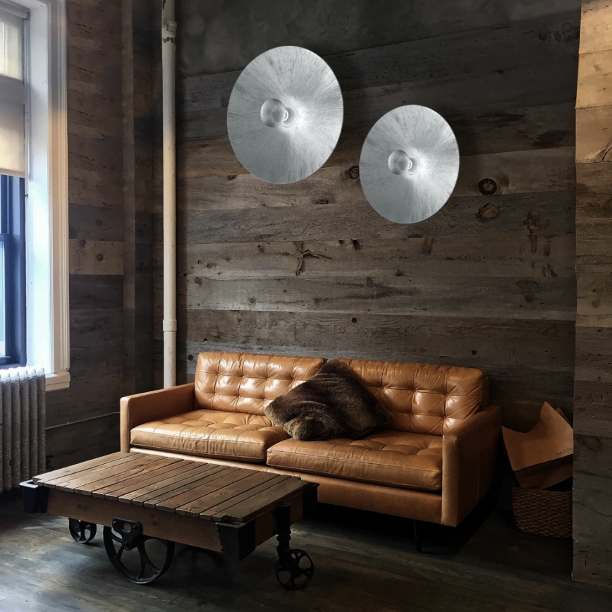 Kolarz A1306.61XL.5.SunAg - Zidna svjetiljka MOON 1xE27/100W/230V srebrna