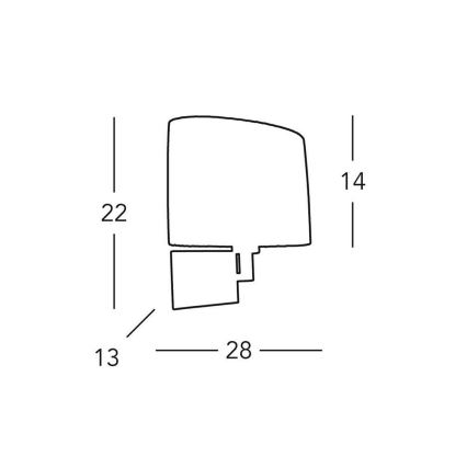 Kolarz A1307.61.6 - Zidna svjetiljka SAND 1x E14/40W/230V