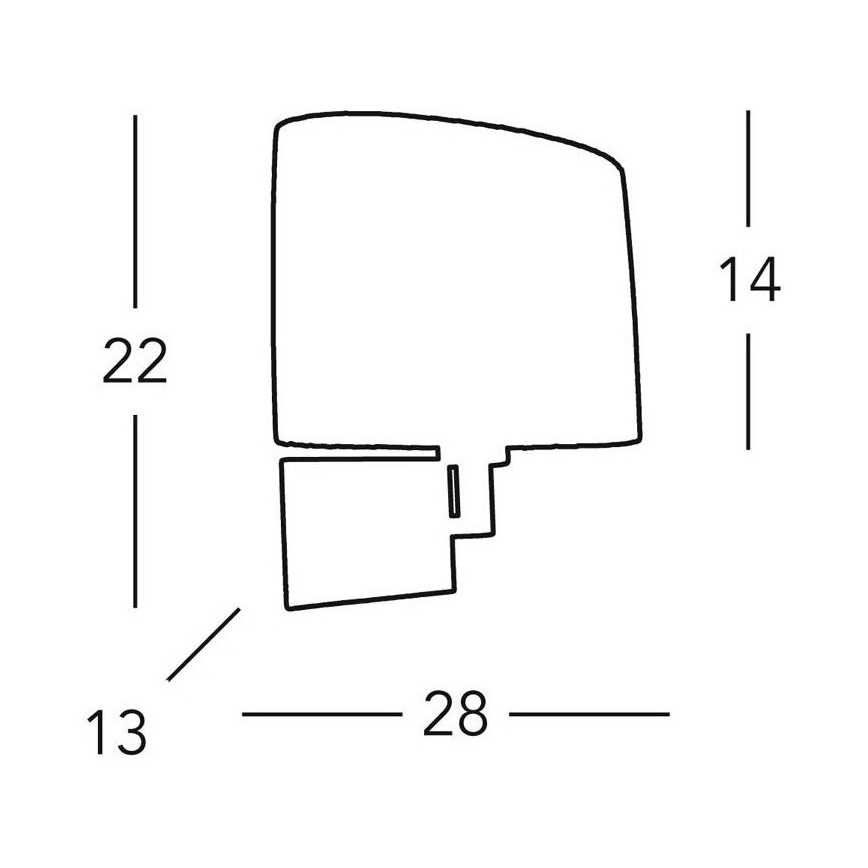Kolarz A1307.61.7 - Zidna svjetiljka SAND 1x E14/40W/230V