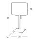 Kolarz A1307.71.6 - Stolna svjetiljka SAND 1x E27/60W/230V