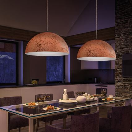 Kolarz A1339.31.Co.VinCu/40 - Luster na užetu CULT 1xE27/100W/230V promjer 40 cm bakrena