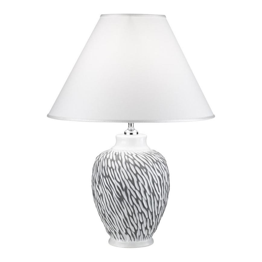 Kolarz A1340.71.Gr - Stolna lampa CHIARA 1xE27/100W/230V bijela/siva pr. 40 cm