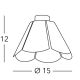 Kolarz A1346.11.W - Stropna svjetiljka BLOOM 1xE27/100W/230V